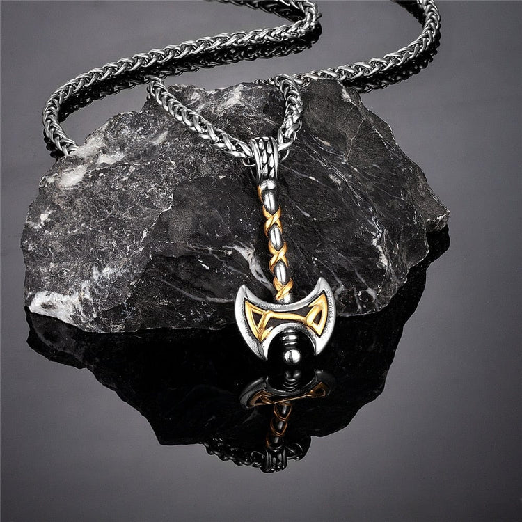 Collier Viking - Hache Viking Dorée Collier Viking - Hache Viking Dorée