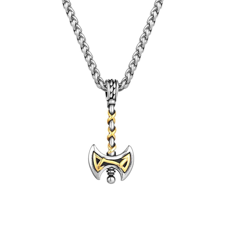 Collier Viking - Hache Viking Dorée Collier Viking - Hache Viking Dorée
