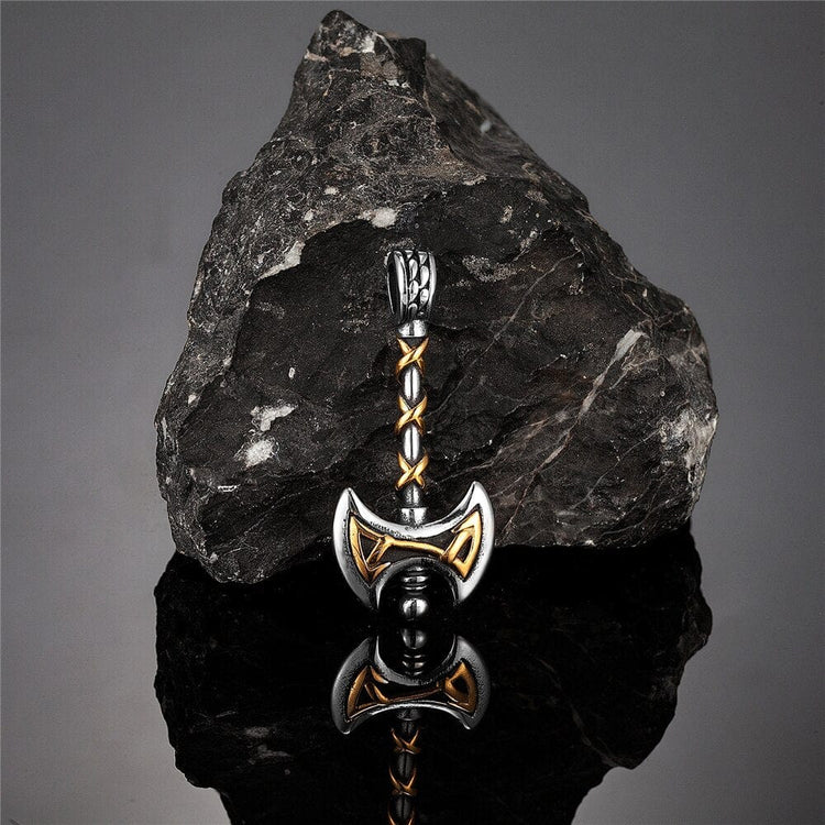 Collier Viking - Hache Viking Dorée Collier Viking - Hache Viking Dorée