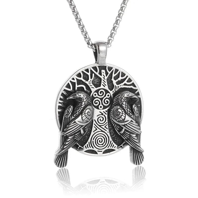Collier viking Hugin et Munin Collier viking Hugin et Munin
