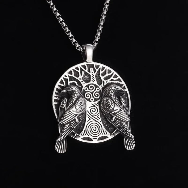 Collier viking Hugin et Munin Collier viking Hugin et Munin