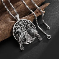 Collier viking Hugin et Munin Collier viking Hugin et Munin