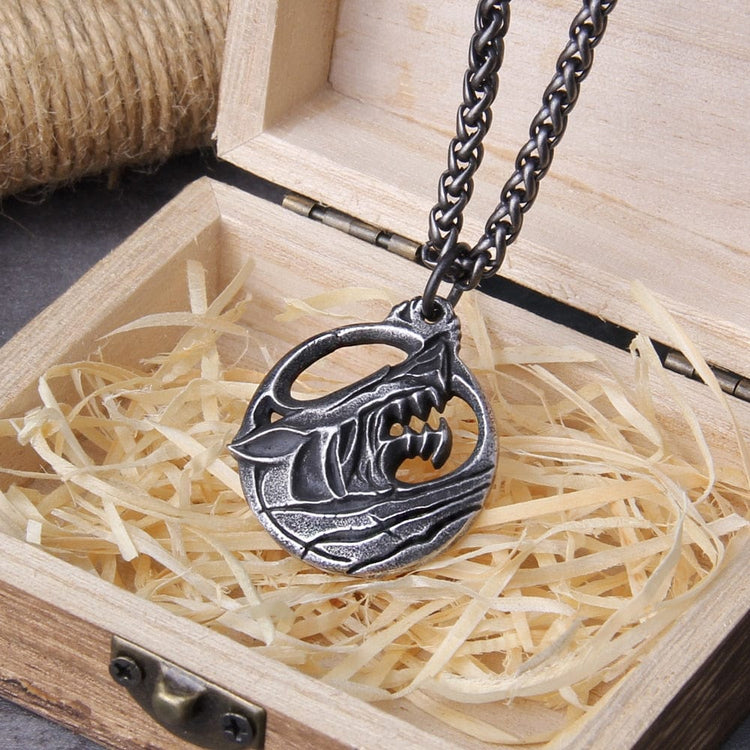 Collier Viking \"Pendentif de l'indomptable Fenrir\" Collier Viking \"Pendentif de l'indomptable Fenrir\"