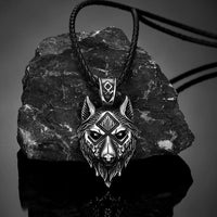 Collier viking tête de loup - Fenrir Collier viking tête de loup - Fenrir