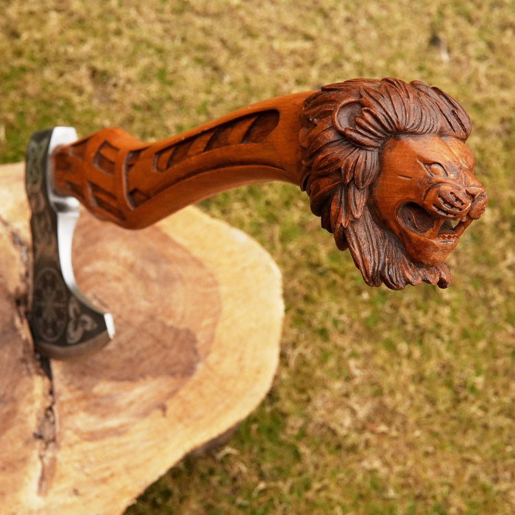 Hache Guerrière Viking - \"Colère d'Huginn et Muninn\" Hache Guerrière Viking - \"Colère d'Huginn et Muninn\"