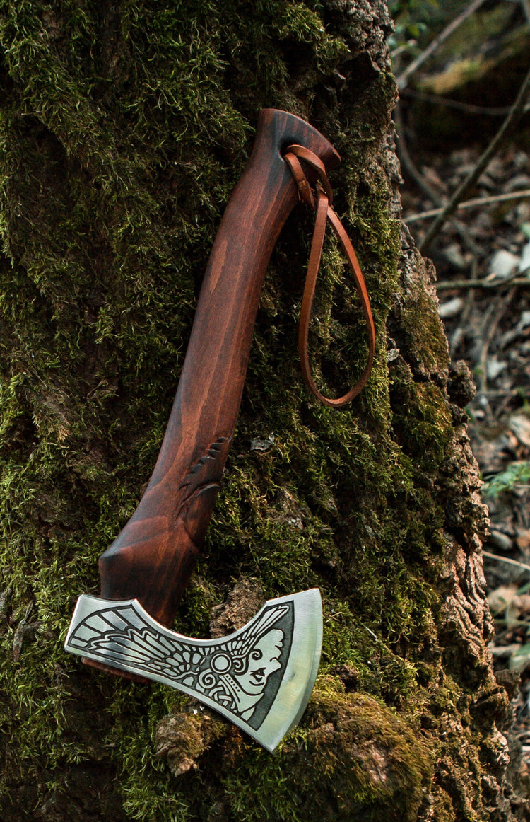 Hache Guerrière Viking - \"Hache de l'Aurore Boréale\" Hache Guerrière Viking - \"Hache de l'Aurore Boréale\"