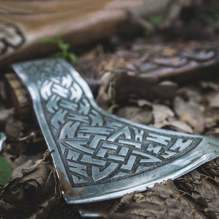 Hache Guerrière Viking - \"Hache des Brumes Boréales\" Hache Guerrière Viking - \"Hache des Brumes Boréales\"