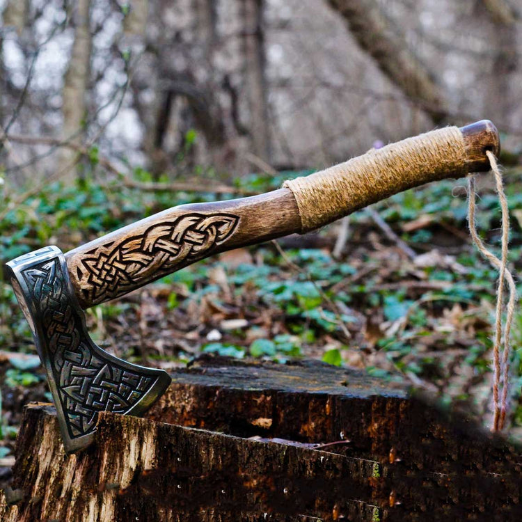 Hache Guerrière Viking - \"Hache des Brumes Boréales\" Hache Guerrière Viking - \"Hache des Brumes Boréales\"