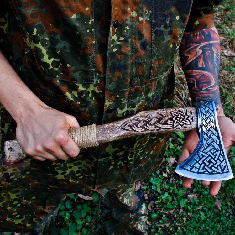 Hache Guerrière Viking - \"Hache des Brumes Boréales\" Hache Guerrière Viking - \"Hache des Brumes Boréales\"