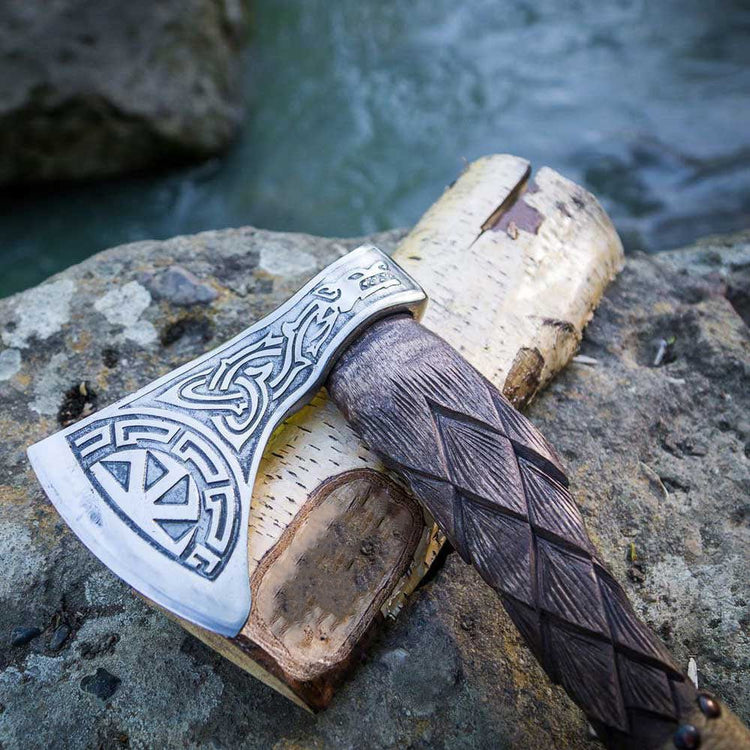 Hache Guerrière Viking - \"Maelström de l'Hiver\" Hache Guerrière Viking - \"Maelström de l'Hiver\"