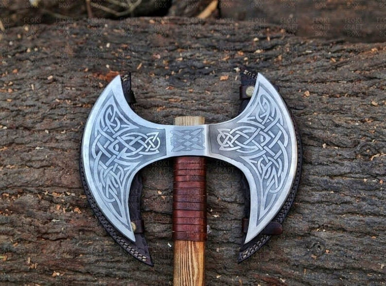 Hache Guerrière Viking - \"Tranchoir des Tempêtes\" Hache Guerrière Viking - \"Tranchoir des Tempêtes\"