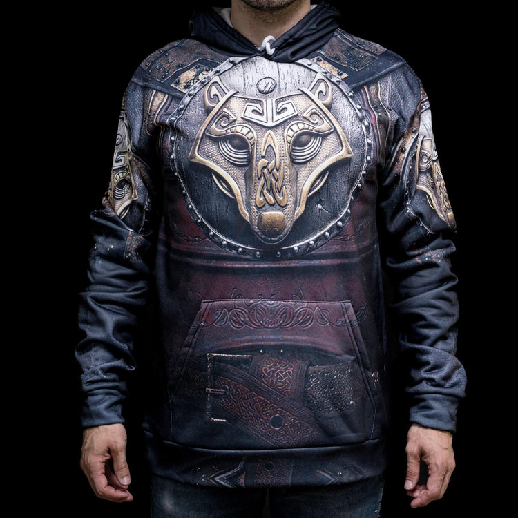 Hoodie Viking \"Fenrir, l'Équipement de Bronze\" Hoodie Viking \"Fenrir, l'Équipement de Bronze\"