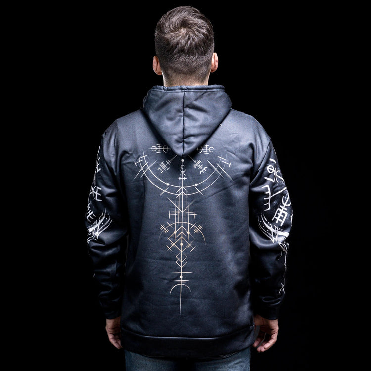 Hoodie Viking \"Hoodie Crâne de Guerrier - Voyage jusqu'au Valhalla\" Hoodie Viking \"Hoodie Crâne de Guerrier - Voyage jusqu'au Valhalla\"