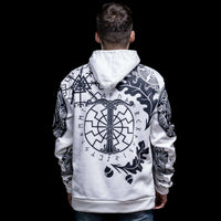 Hoodie Viking \"Hoodie Énigme Runique et Vegvisir\" Hoodie Viking \"Hoodie Énigme Runique et Vegvisir\"