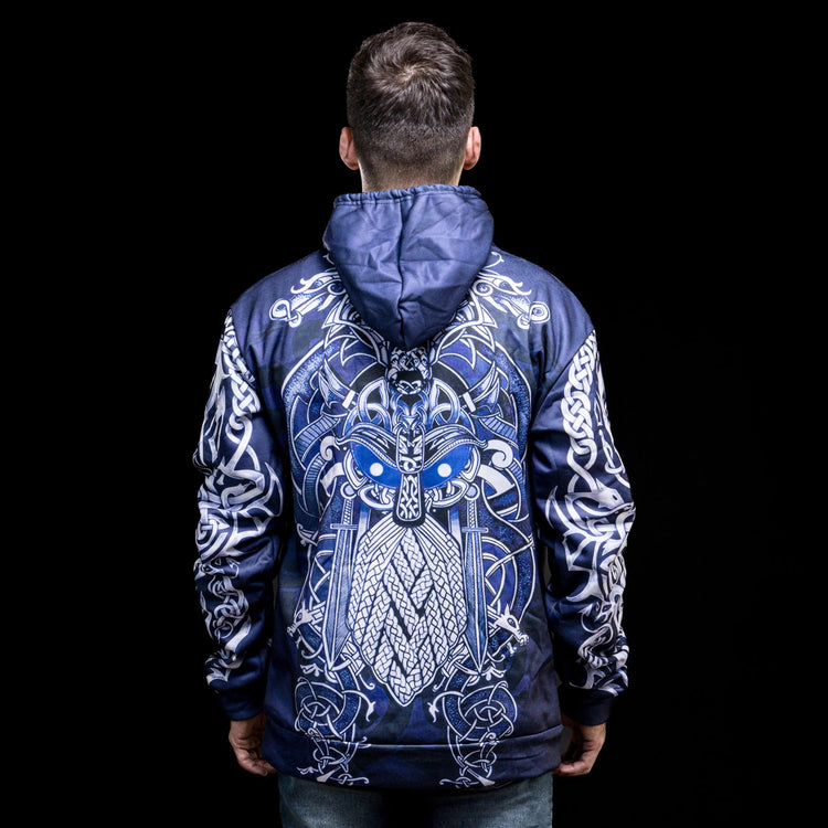 Hoodie Viking \"Hoodie Fenrir et Odin - Duel de Destin\" Hoodie Viking \"Hoodie Fenrir et Odin - Duel de Destin\"
