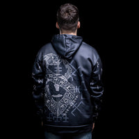 Hoodie Viking \"Hoodie Infinity Ouroboros et Vegvisir\" Hoodie Viking \"Hoodie Infinity Ouroboros et Vegvisir\"
