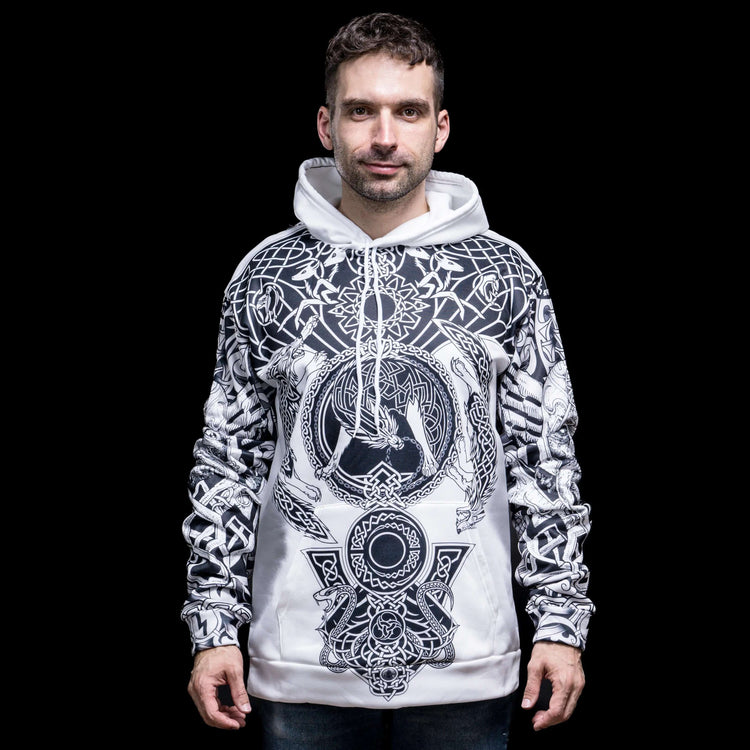 Hoodie Viking \"Hoodie Loup du Nord - Emblèmes Viking\" Hoodie Viking \"Hoodie Loup du Nord - Emblèmes Viking\"