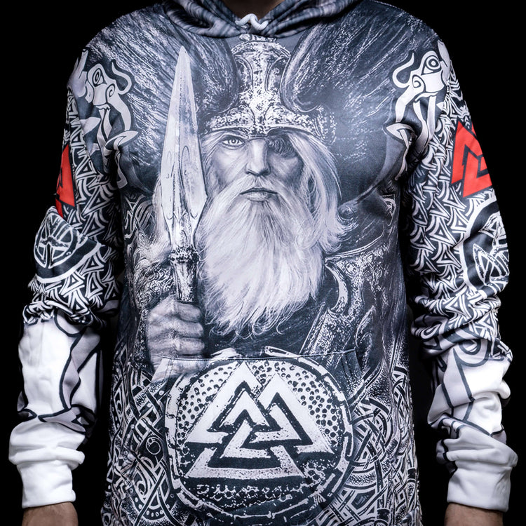 Hoodie Viking \"Hoodie Mjöllnir et Valknut\" Hoodie Viking \"Hoodie Mjöllnir et Valknut\"