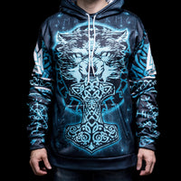 Hoodie Viking \"Hoodie Mjölnir du Loup\" Hoodie Viking \"Hoodie Mjölnir du Loup\"