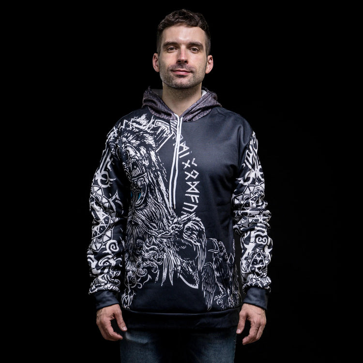 Hoodie Viking \"Hoodie Rêverie d'Odin\" Hoodie Viking \"Hoodie Rêverie d'Odin\"