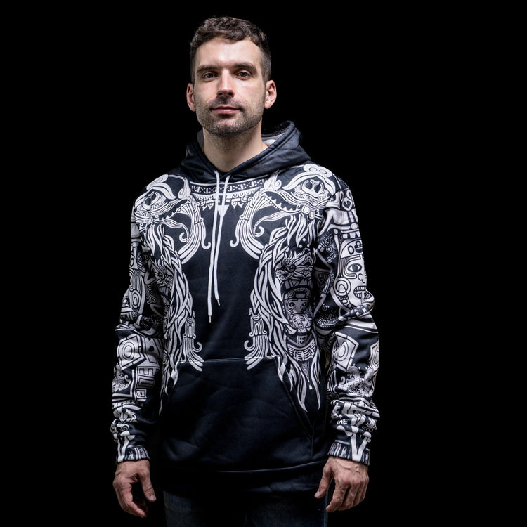 Hoodie VIking \"Nouvelles visions d' Huginn et Muninn\" Hoodie VIking \"Nouvelles visions d' Huginn et Muninn\"