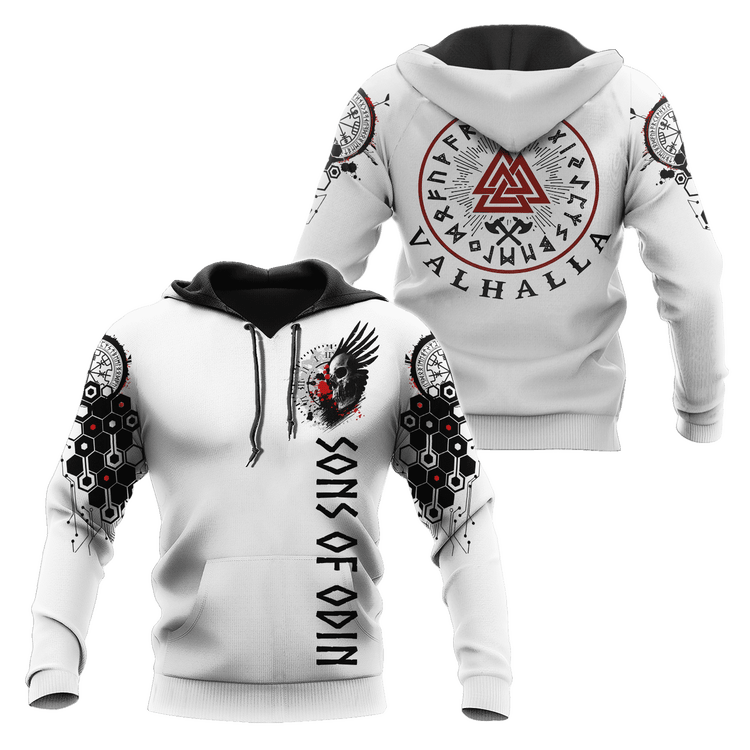 Hoodie Viking \"Rune Valknut Chemin vers le Valhalla\" Hoodie Viking \"Rune Valknut Chemin vers le Valhalla\"
