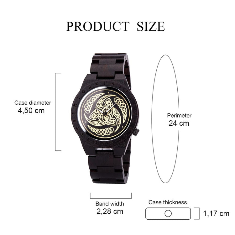 Montre en Bois - La Corne d'Odin Montre en Bois - La Corne d'Odin