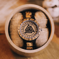 Montre en bois Valknut - Odin's Hall Montre en bois Valknut - Odin's Hall