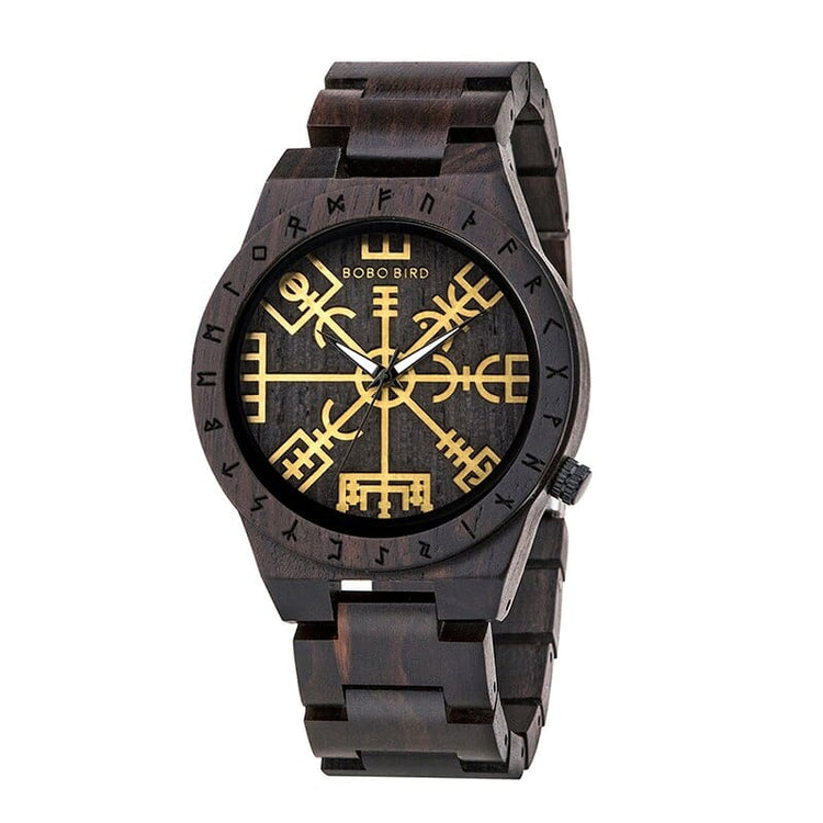 Montre en Bois - Vegvisir