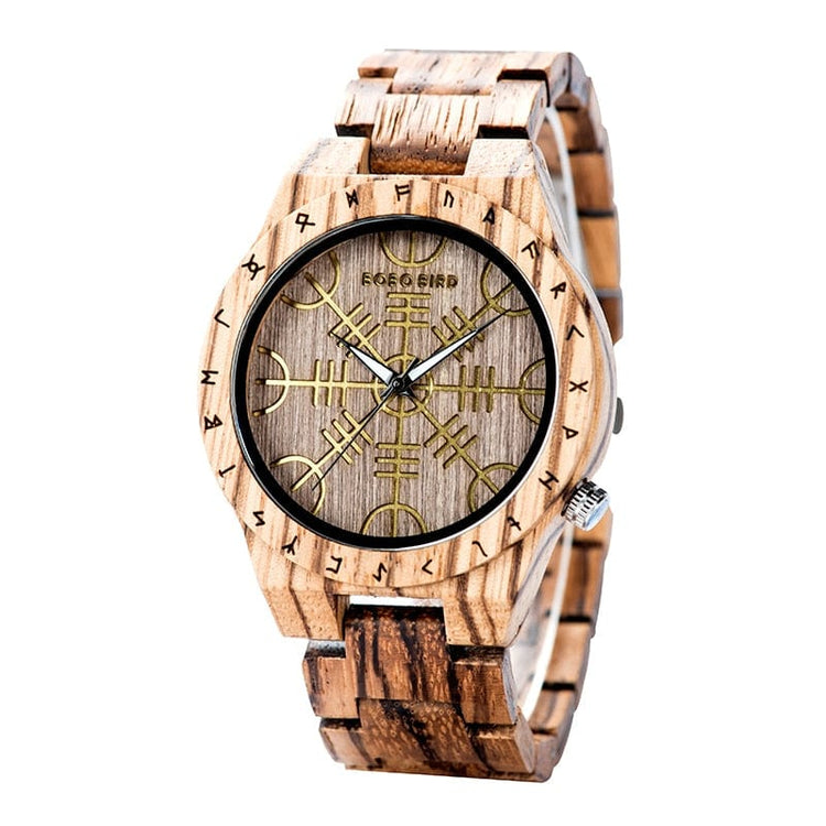 Montre en Bois - Vegvisir