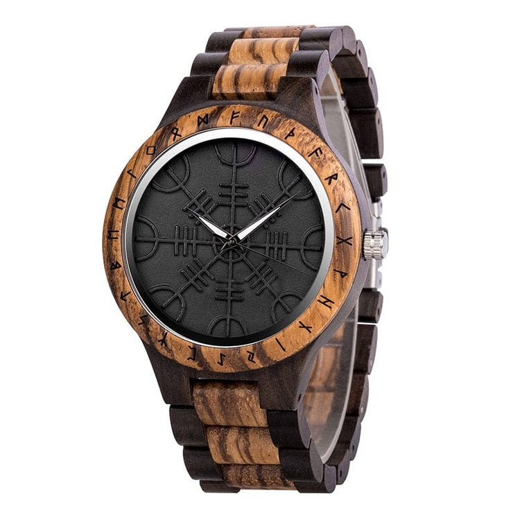 Montre en Bois - Vegvisir