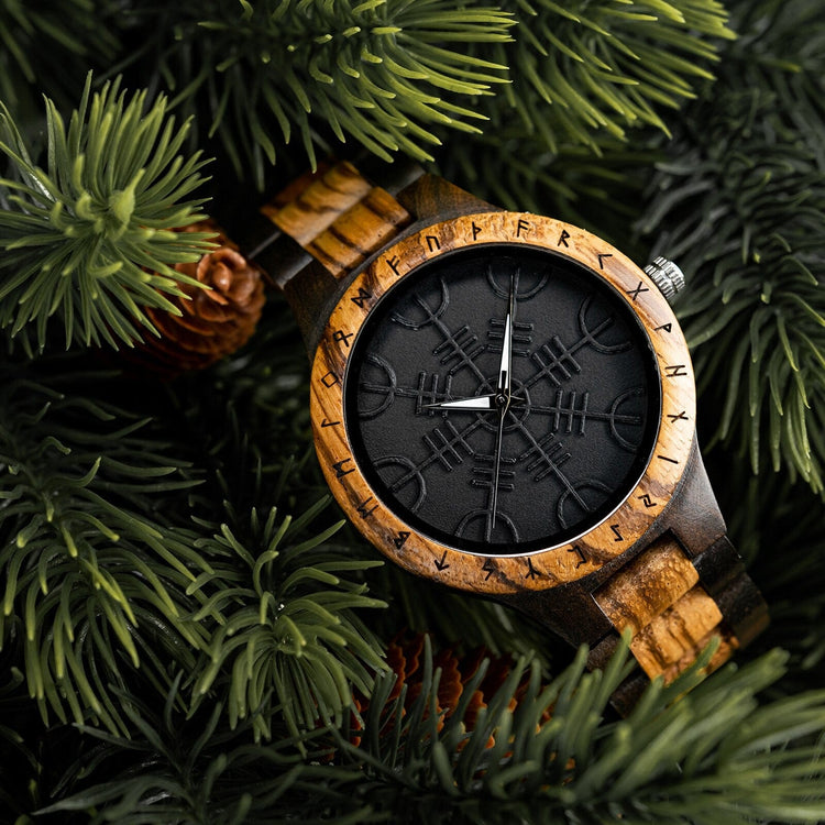 Montre en Bois - Vegvisir