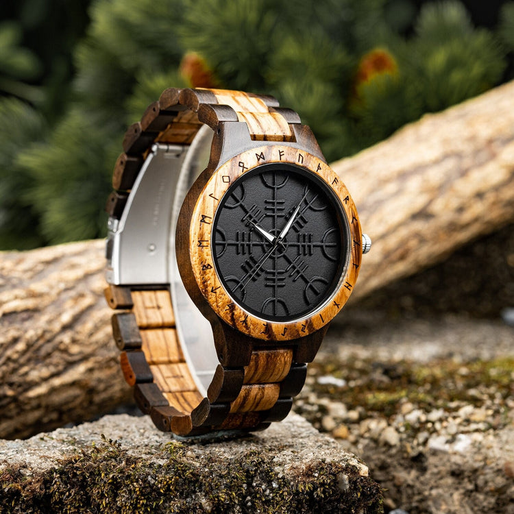 Montre en Bois - Vegvisir