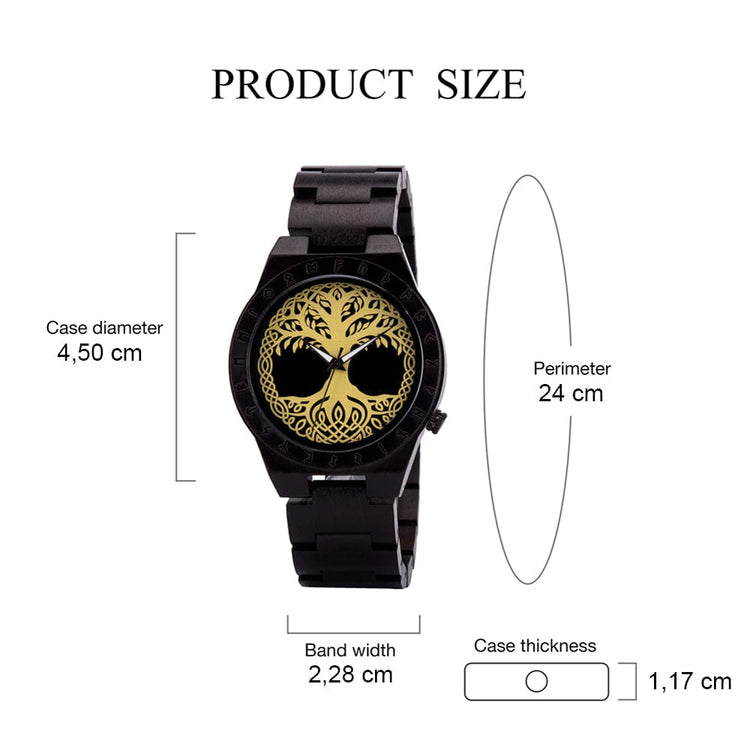 Montre en Bois - Yggdrasil Montre en Bois - Yggdrasil
