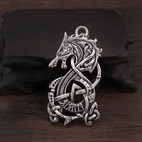 Pendentif en Argent Sterling 925 - La Rage de Fenrir Pendentif en Argent Sterling 925 - La Rage de Fenrir