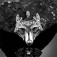Porte-clés Viking Masque de Fenrir Argenté Porte-clés Viking Masque de Fenrir Argenté