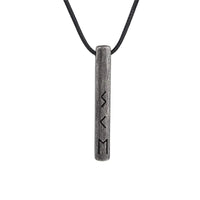 Amulette viking du Futhark l'alphabet runique - acier inoxydable Amulette viking du Futhark l'alphabet runique - acier inoxydable