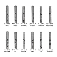 Amulette viking du Futhark l'alphabet runique - acier inoxydable Amulette viking du Futhark l'alphabet runique - acier inoxydable