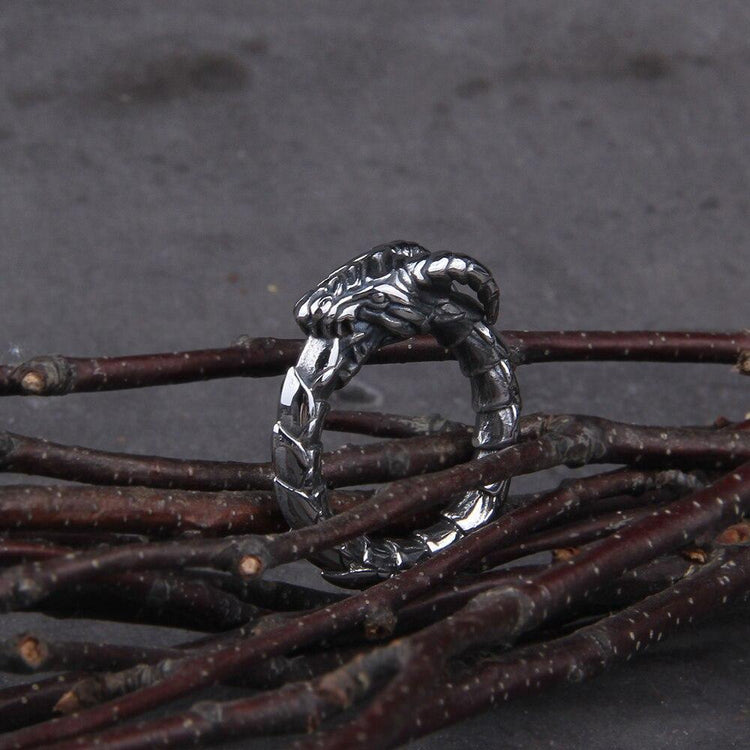 Bague serpent acier inoxydable - Ouroboros Bague serpent acier inoxydable - Ouroboros