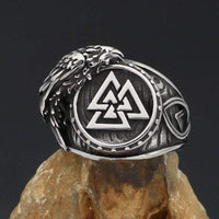 Bague symbole Valknut - Acier inoxydable - Viking Bague symbole Valknut - Acier inoxydable - Viking