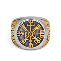Bague compas du Viking et arbre de vie Bague compas du Viking et arbre de vie