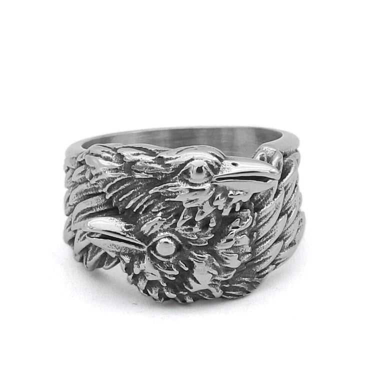 Bague Corbeaux messagers d'Odin Bague Corbeaux messagers d'Odin