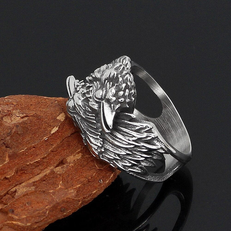 Bague Corbeaux messagers d'Odin Bague Corbeaux messagers d'Odin