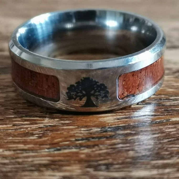 Bague d'Yggdrasil - acier inoxydable Bague d'Yggdrasil - acier inoxydable