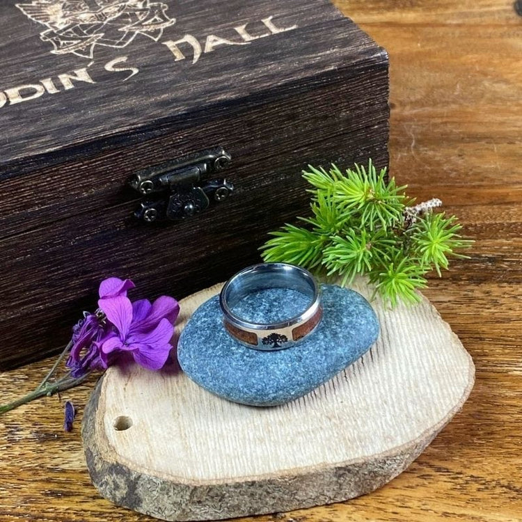 Bague d'Yggdrasil - acier inoxydable Bague d'Yggdrasil - acier inoxydable