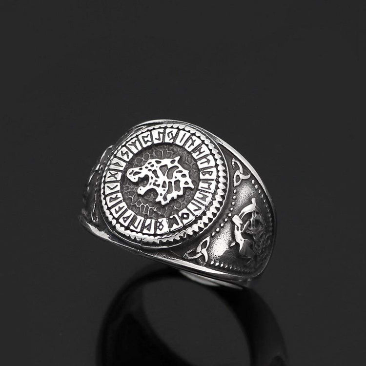 Bague Loup - Acier Inoxydable Bague Loup - Acier Inoxydable