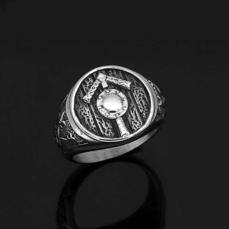 Bague rune nordique | Acier Inoxydable Bague rune nordique | Acier Inoxydable