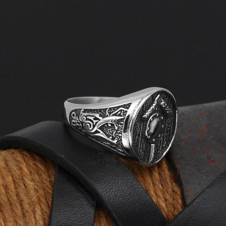 Bague rune nordique | Acier Inoxydable Bague rune nordique | Acier Inoxydable