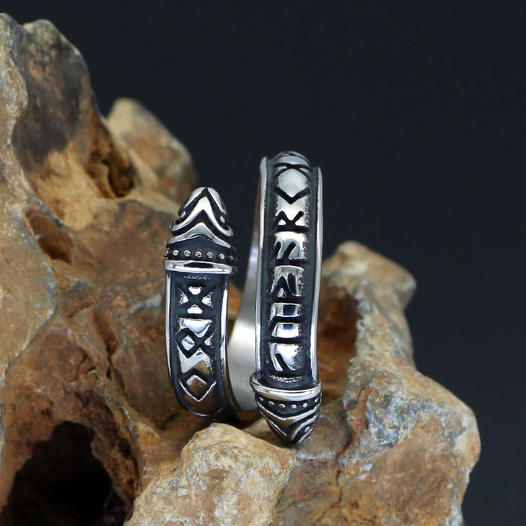 Bague runique ouverte Bague runique ouverte