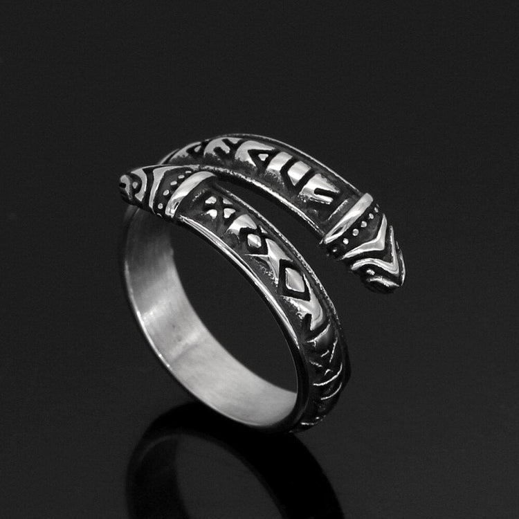 Bague runique ouverte Bague runique ouverte